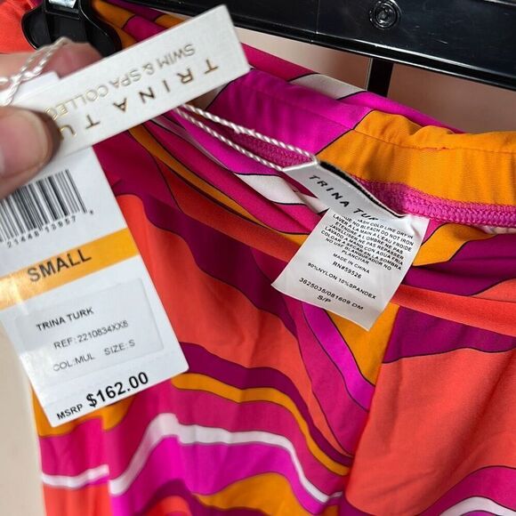 Trina Turk VIVID VISTA SWIM PANT Cover Up Wide Leg Retro Lounge NWT Small - Picture 4 of 7